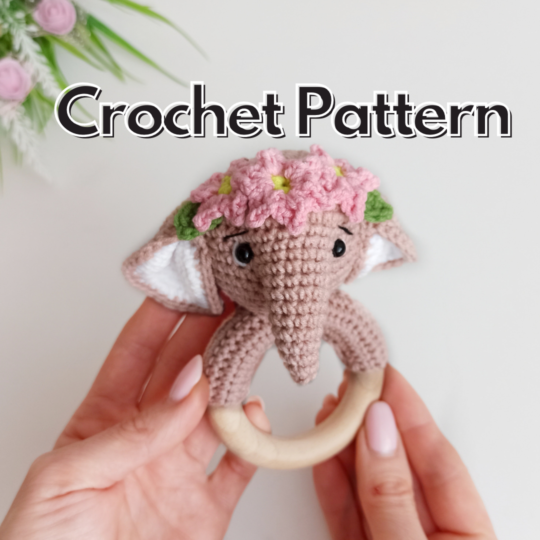 Crochet hot sale elephant rattle