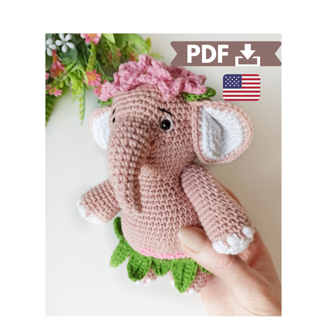 Ellie the Elephant Lovey- Free Pattern - A Purpose and A Stitch