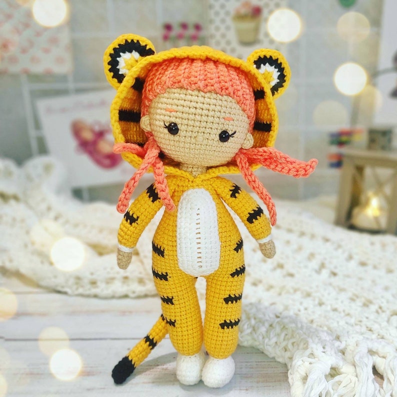 Tiger Cat Amigurumi Crochet - Plush toy stuffed animal shops