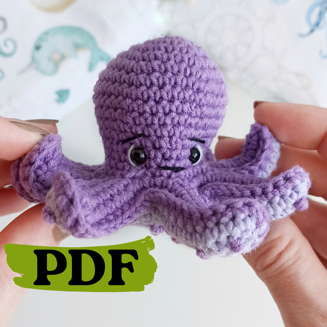 Amigurumi Crochet Octopus Pattern — Hooked by Robin
