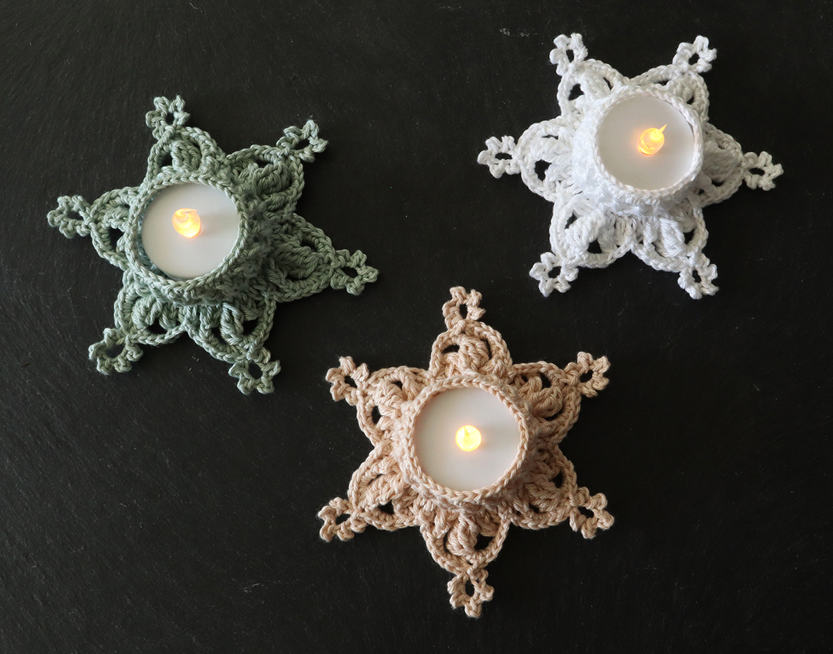 Beaded Tealight Holder Crochet Pattern