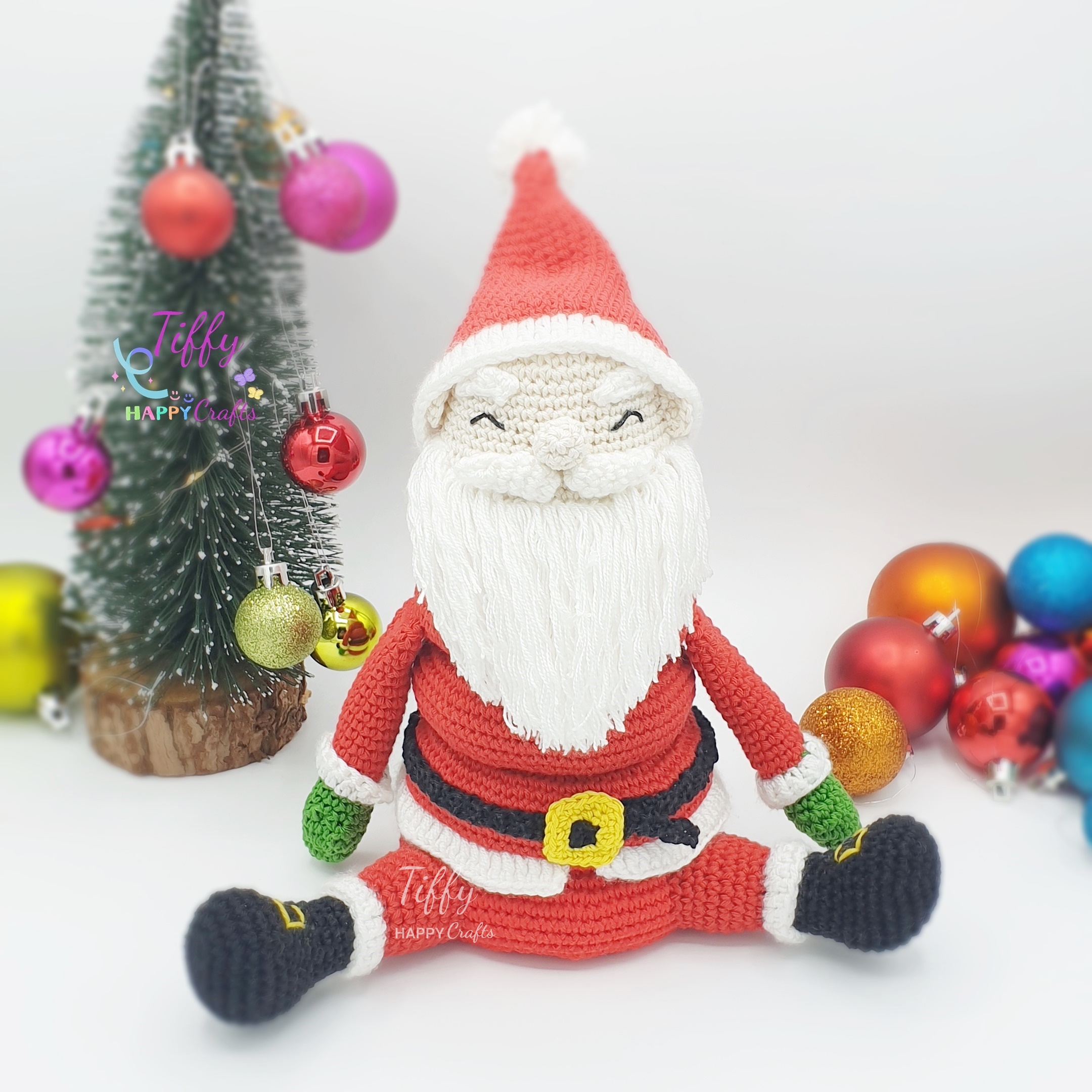 Santa Claus Stacking Toy  Amigurumi Crochet Doll Pattern PDF