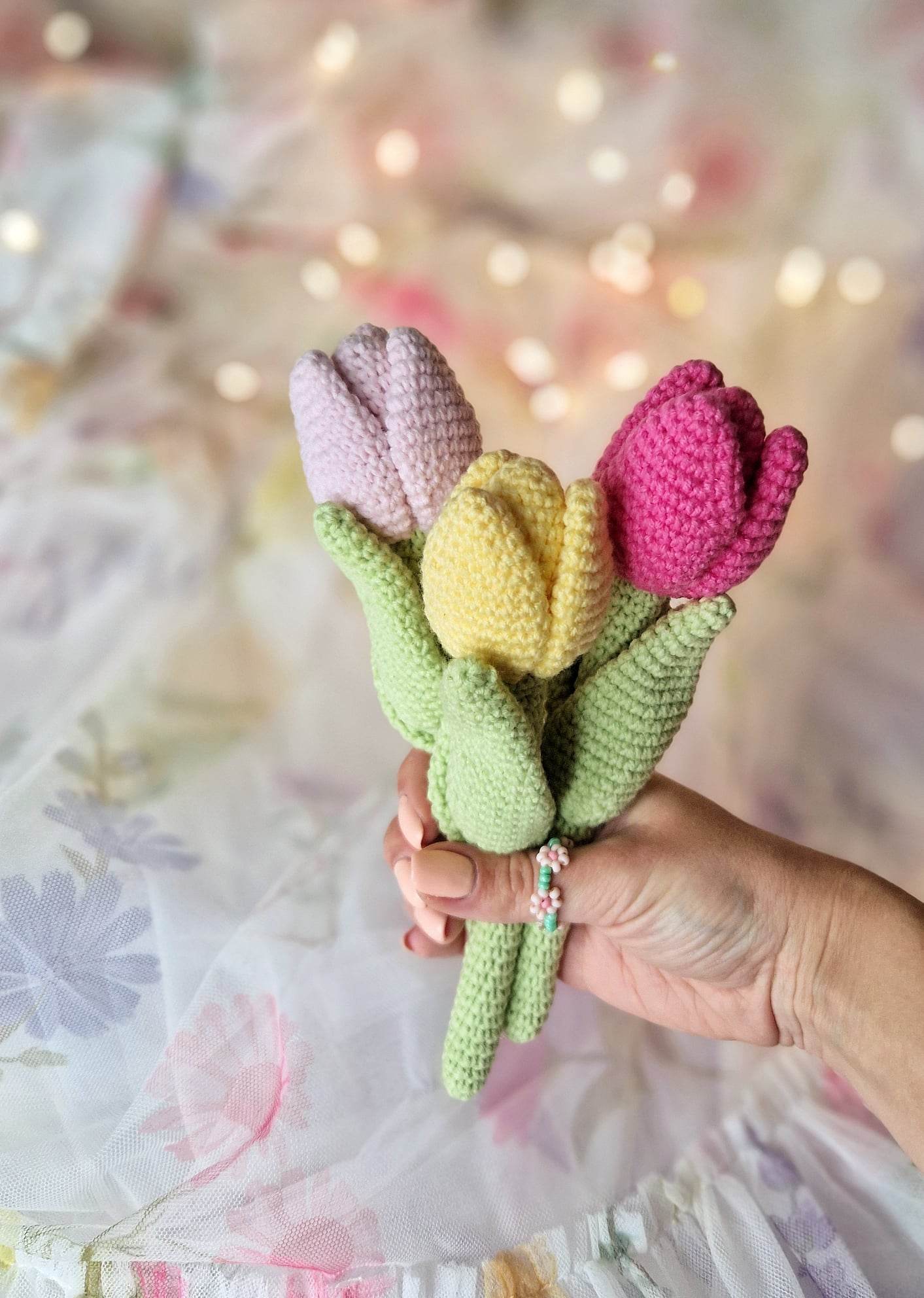 Crochet Tulip - Stuffed Tulip - Hookok