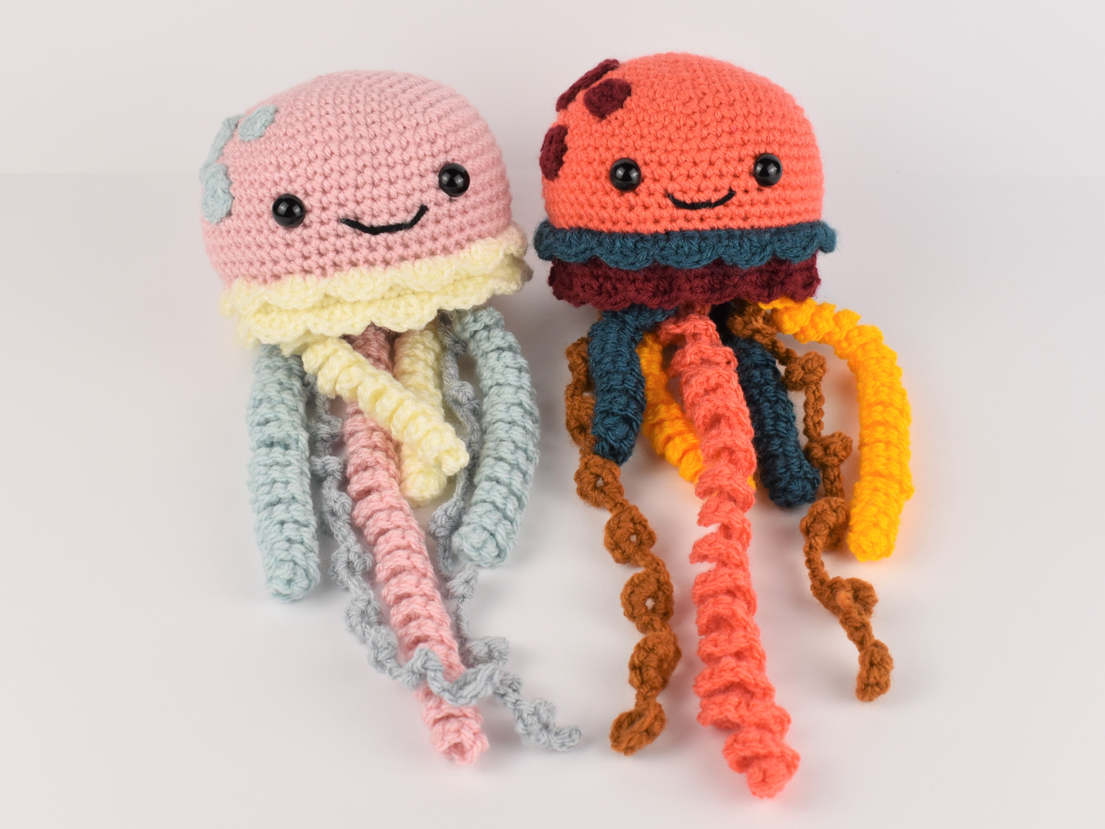 Crochet Jellyfish Pattern PDF, Crochet Plushie Patterns Amigurumi