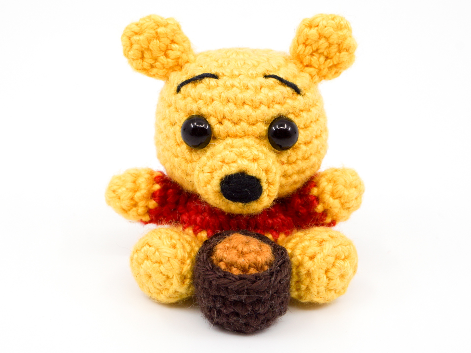 Мини винни. Амигуруми бисер Винни пух. Amigurumi Winnie Pooh. Вязание крючком игрушки so sxemami Винни пух.