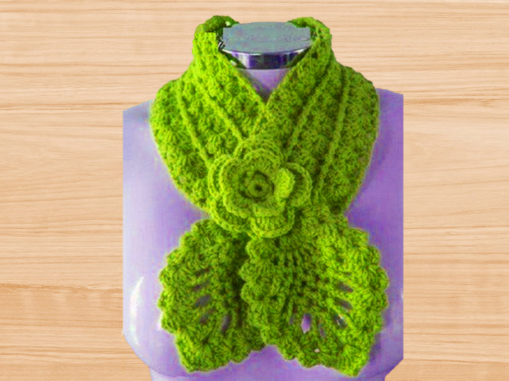 Crochet Cowl. Braided Crochet Scarf. Crochet Neckwarmer. Button