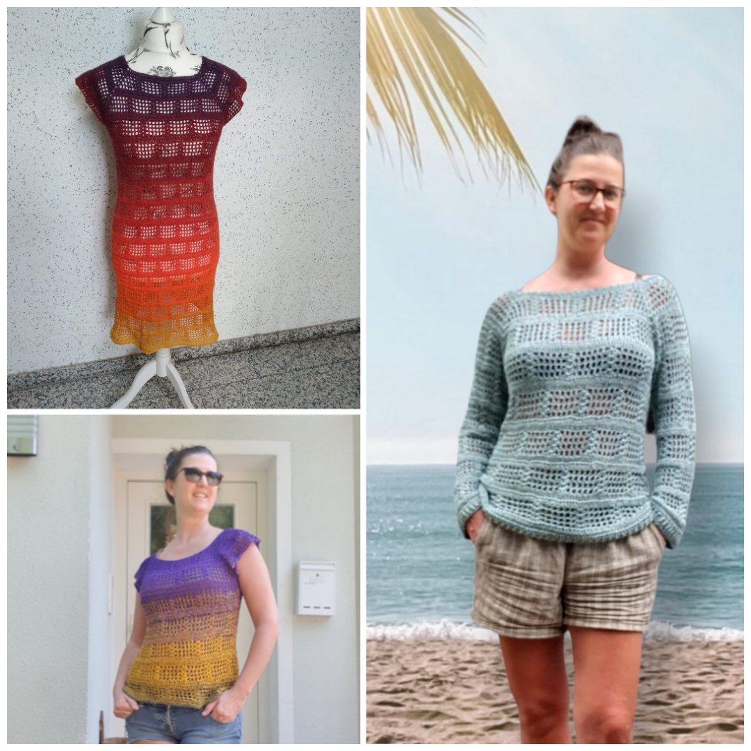 Crochet Pattern – Flower Blossom Top Yoke Sun Dress – Crochet