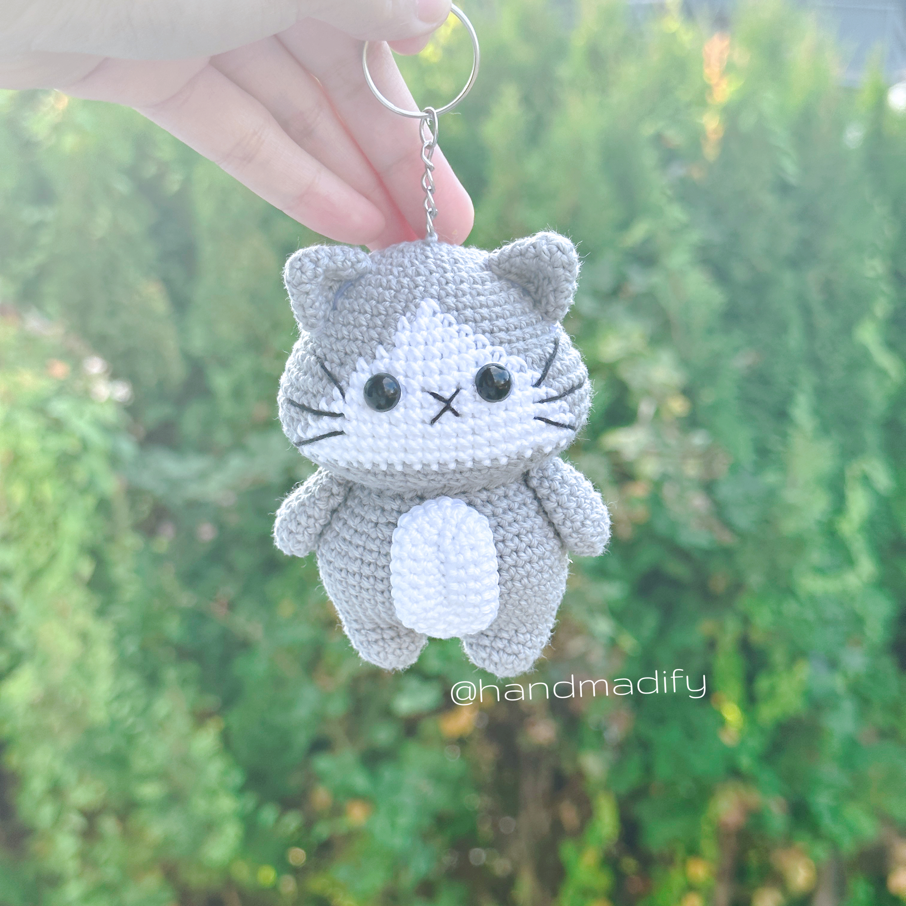 Crochet hot sale cat keyring