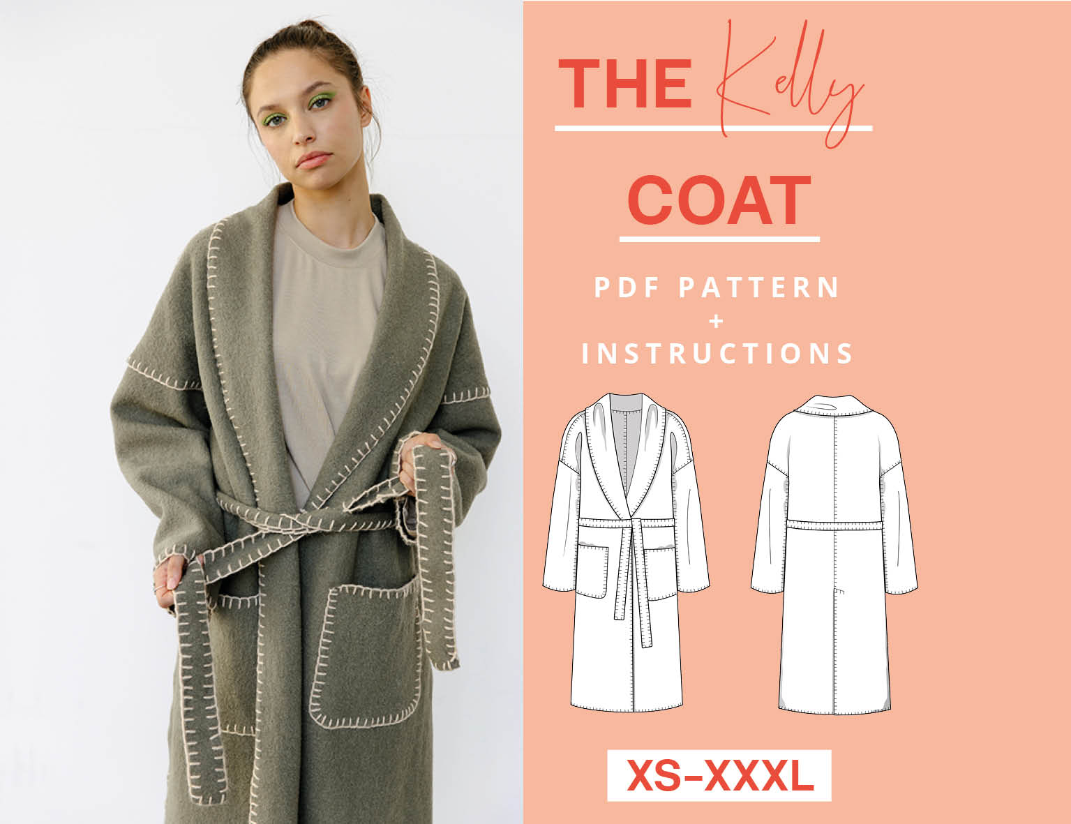 Wrap Pant PDF Sewing Pattern - Adult XS - XXL